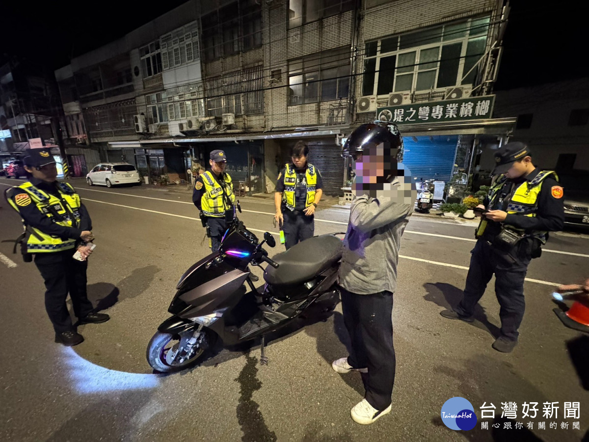 竹縣警宣示執法決心，連續2日執行防制毒駕、酒駕及飆車三合一專案威力掃蕩。