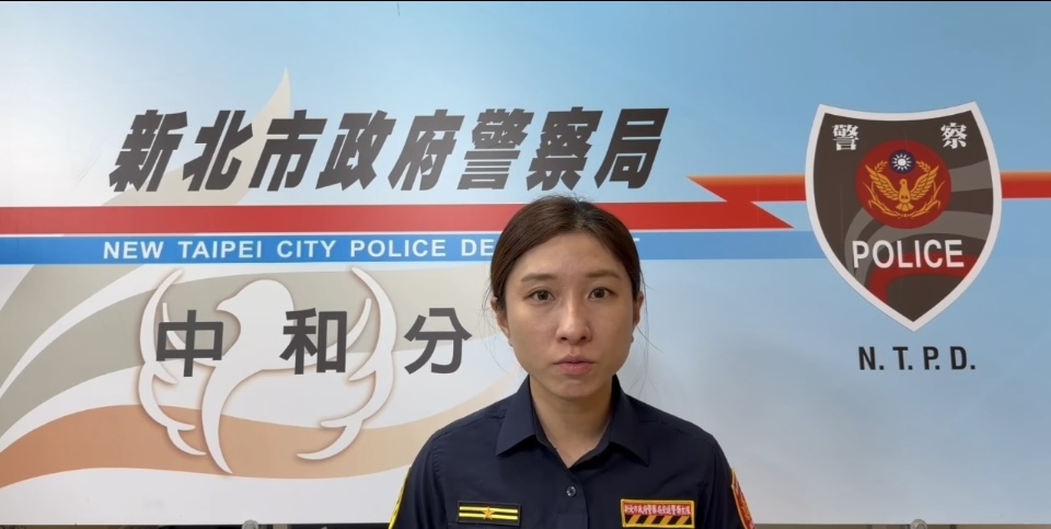 交通分隊分隊長黃湘凌自錄說明(圖/記者戴昱弘翻攝)