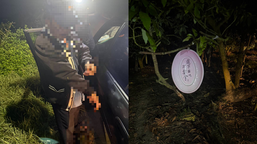 深夜芭樂園驚見黑影!男深夜行竊遭活逮 警一驗「唾液秒變色」毒駕抓包