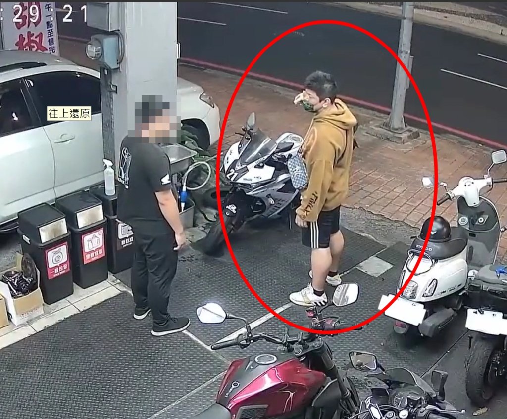 台中店家注意!「借車錢男」疑似慣犯再出沒 滿頭大汗裝緊急求助