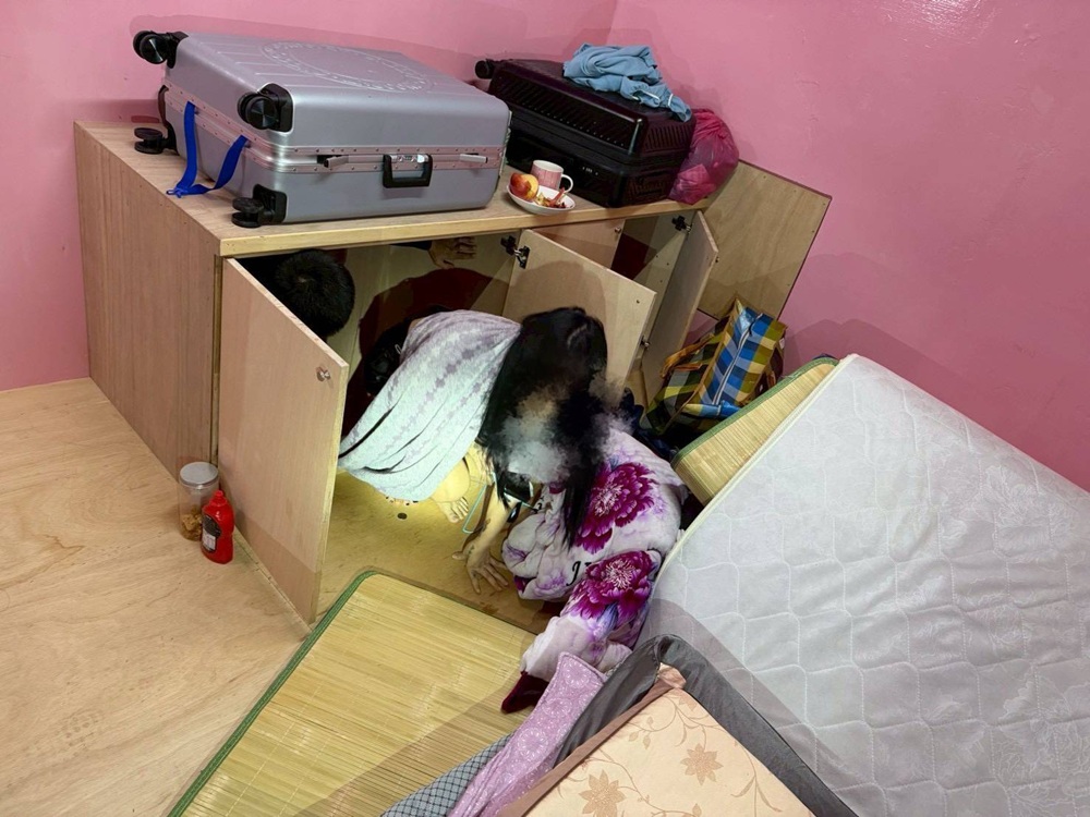 木櫃內藏密室 養生館暗藏春色警攻堅逮6人 218 cnews204251123a03