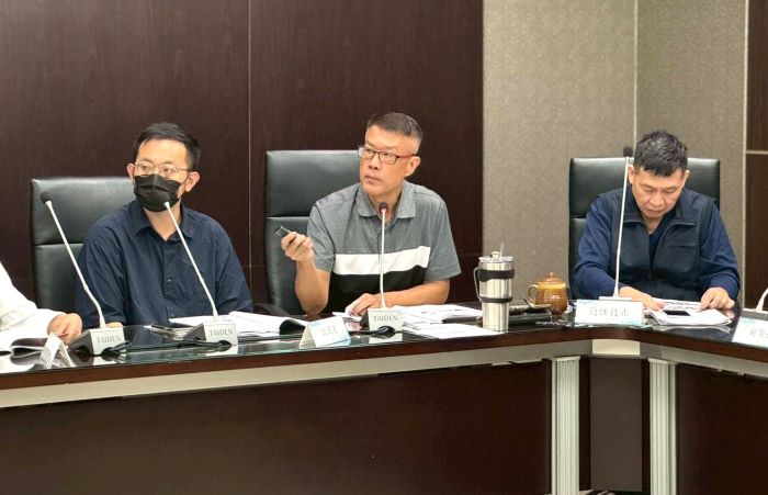落實風險管理 新北消廉政會報完善內控機制 31 《圖說》新北消政風室林主任三龍(中)針對今年度廉政工作推動情形進行報告。〈消防局提供〉