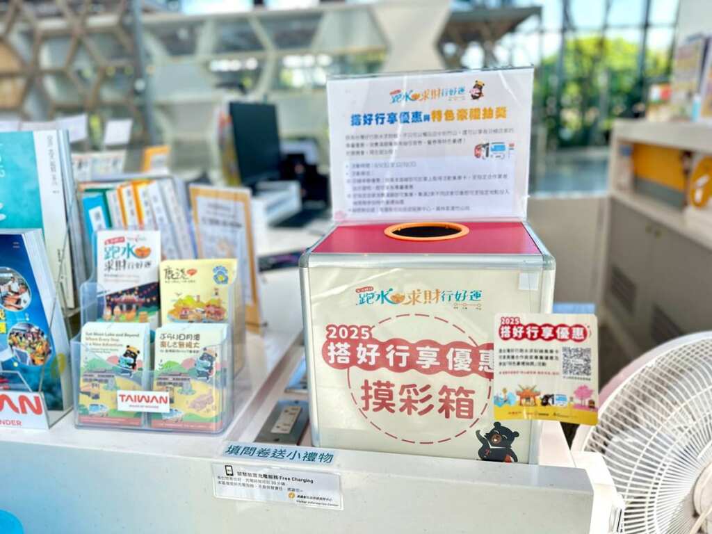 ▲搭乘跑水求財線,可享合作店家消費優惠,再加碼集點抽好禮。(圖/參山處提供)