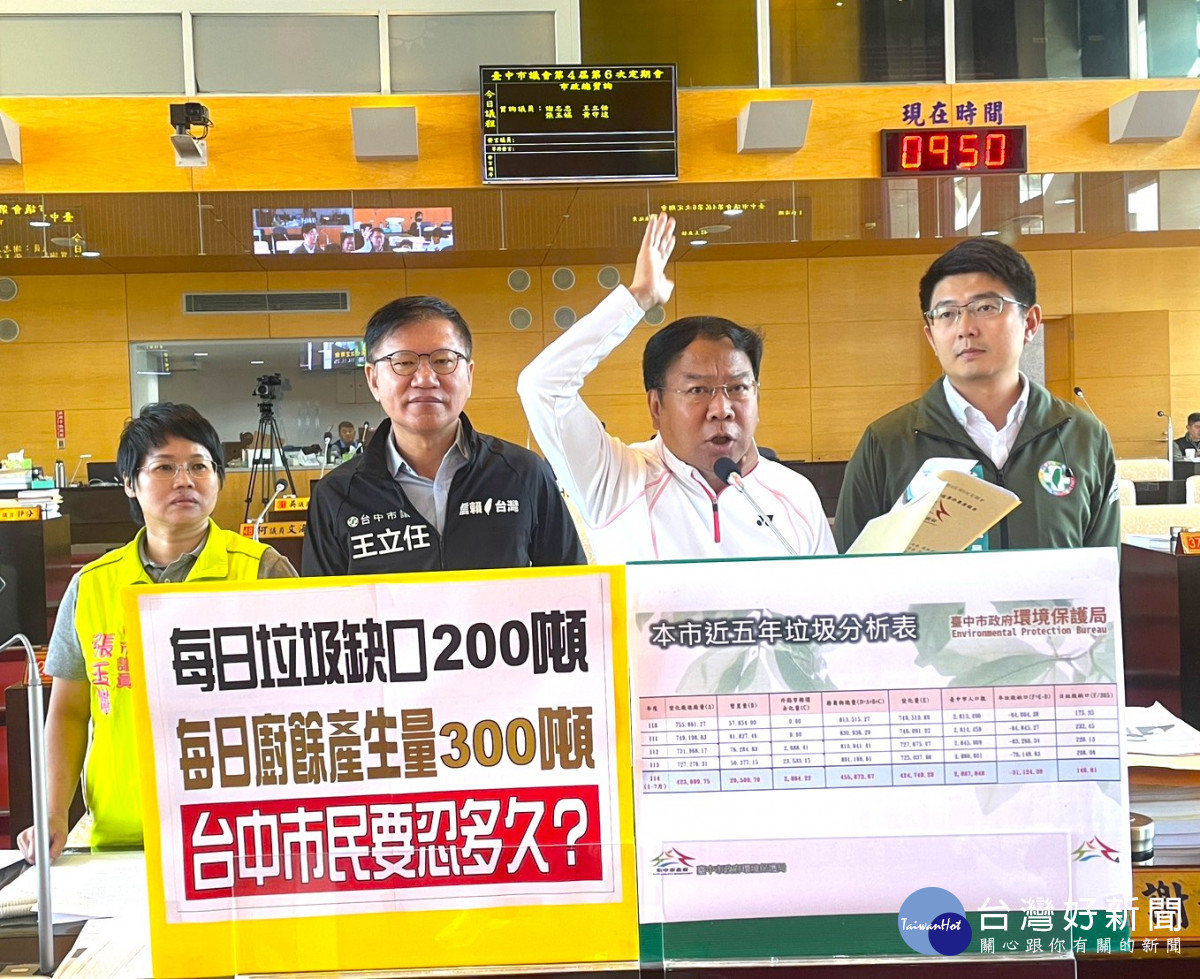 謝志忠議員批盧秀燕垃圾及廚餘問題處理不及格
