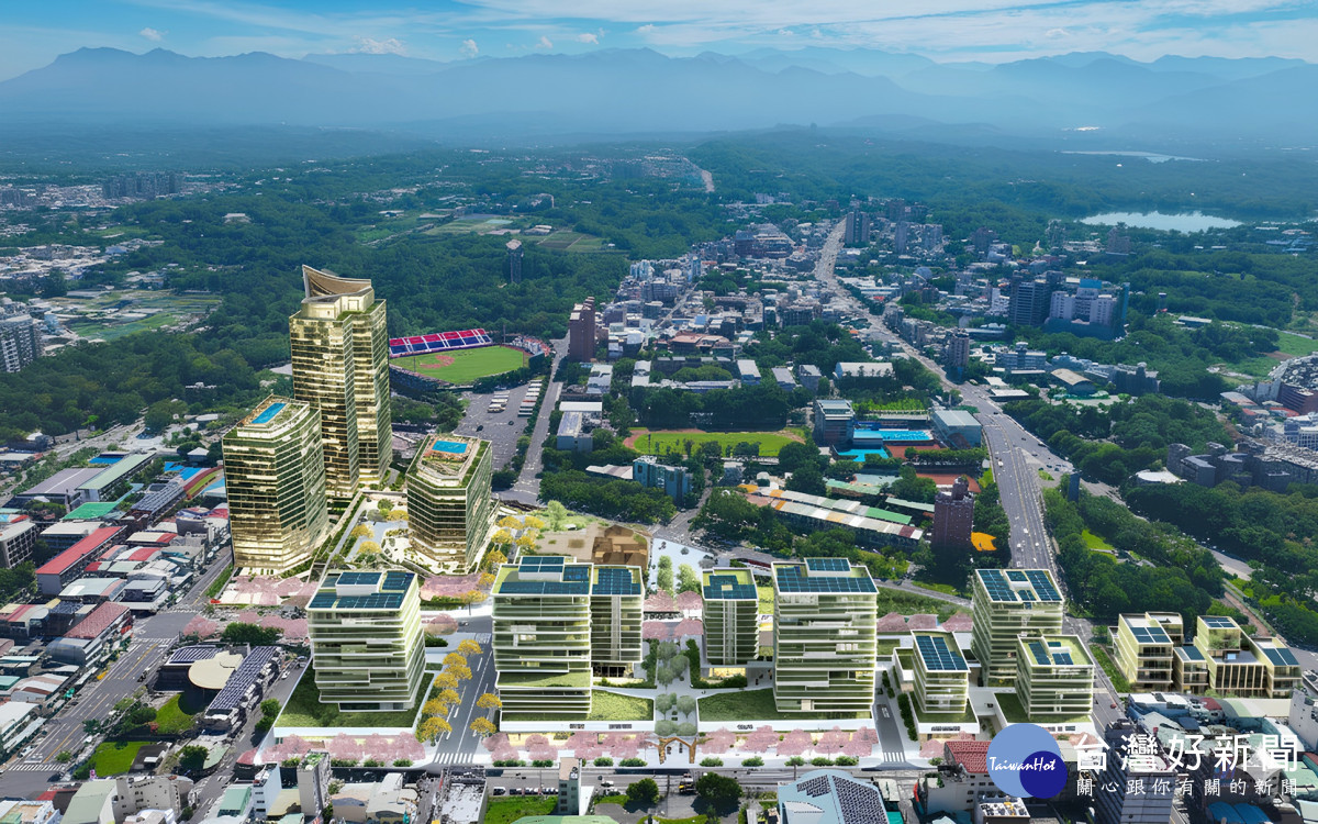 嘉義市建國二村、復興新村地區開發構想模擬圖/嘉義市府提供