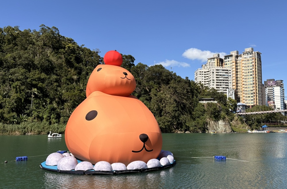 水豚君偶裝見面會啟動 新店碧潭推假日限定造型雞蛋糕 214 cnews204251125a01