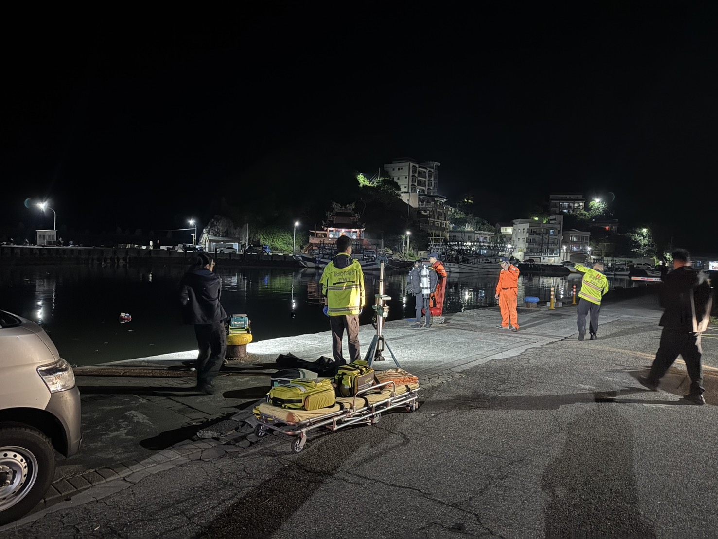 新北市金山區磺港漁港,前(24)日凌晨發生1起死亡意外。