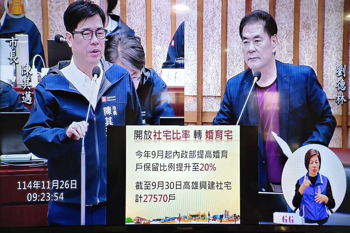 劉德林促研訂高雄生育年政策   盼擴大婚育宅比例降低青年負擔