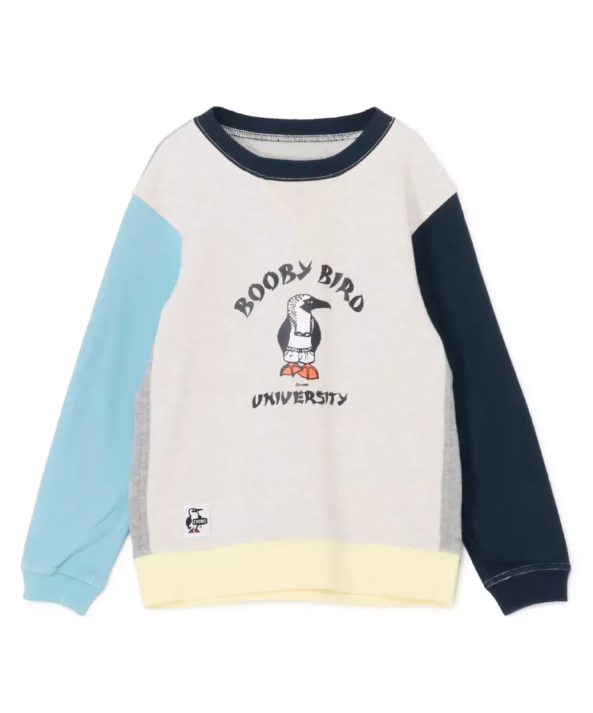 童KASEKI CIDER Kids Booby Bird University Crew Top圓領套頭衫 Lt.BlueCrazy(大人有同款) $1,980