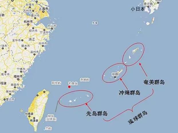 ▲琉球群島位置圖