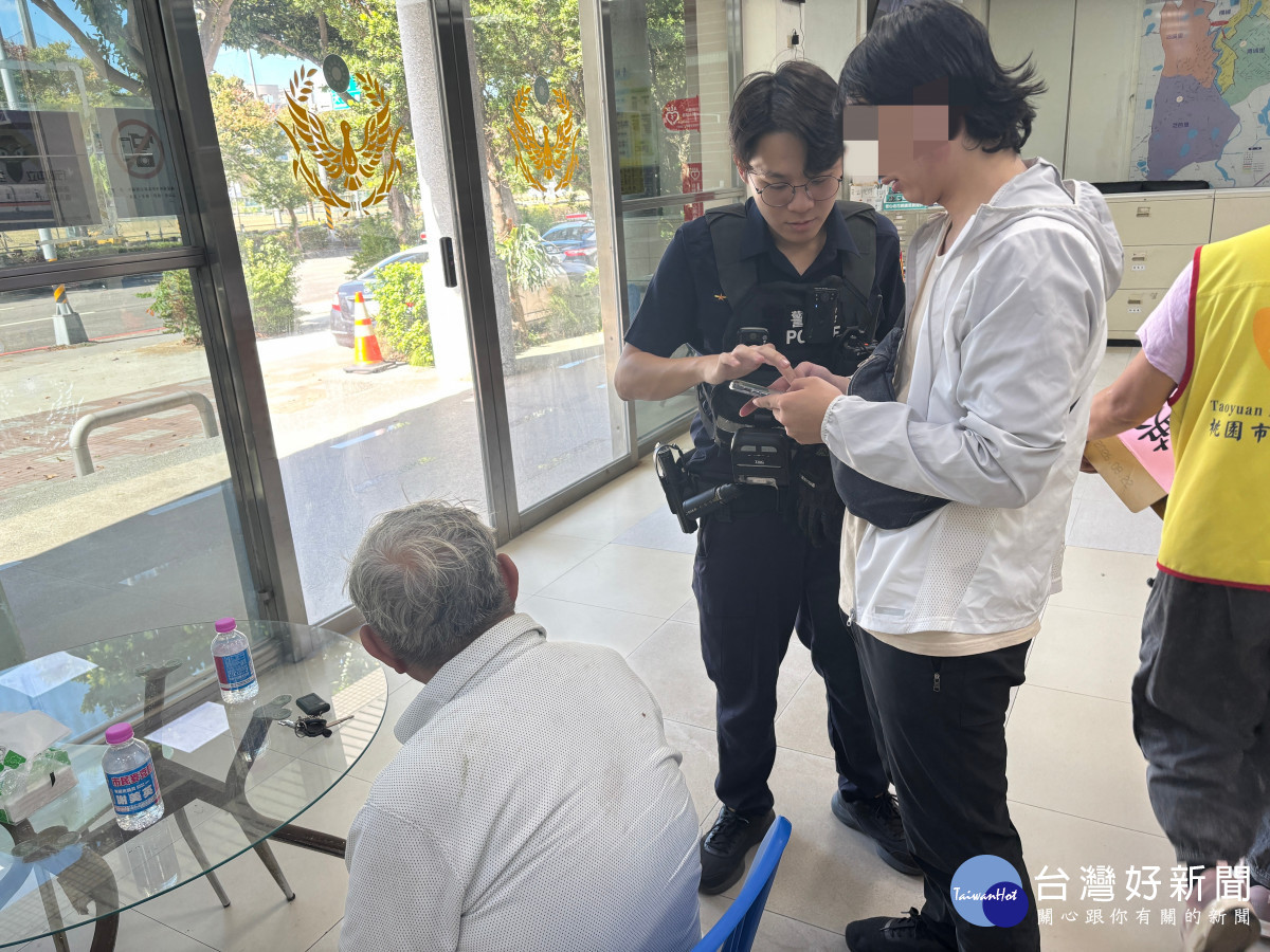 近百公里11小時驚魂記，青埔警助迷途伯伯返家。