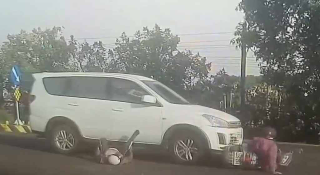 撞到繼續開!- 嘉義水上老婦駕車撞倒共乘機車老夫妻