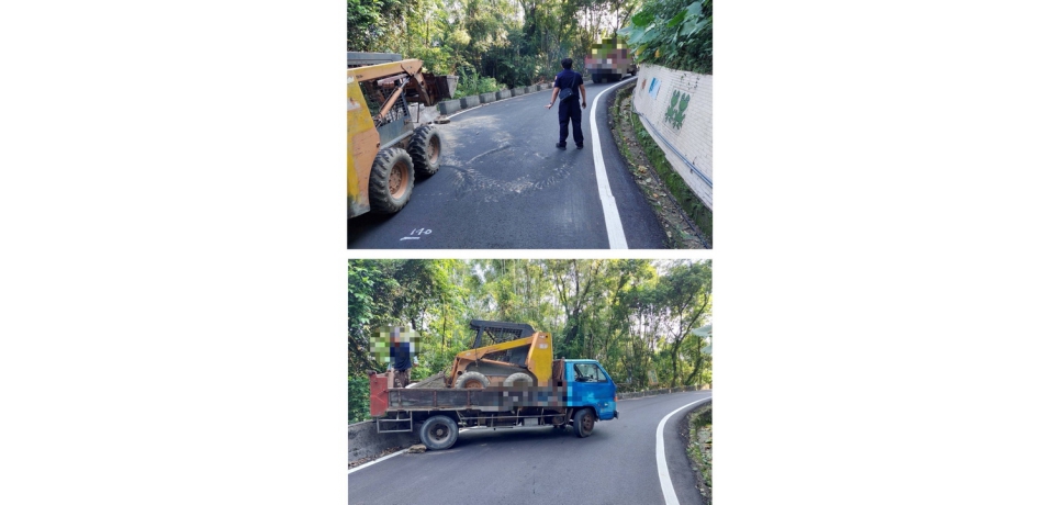 貨車上坡熄火受困　斗南警即時協助排除