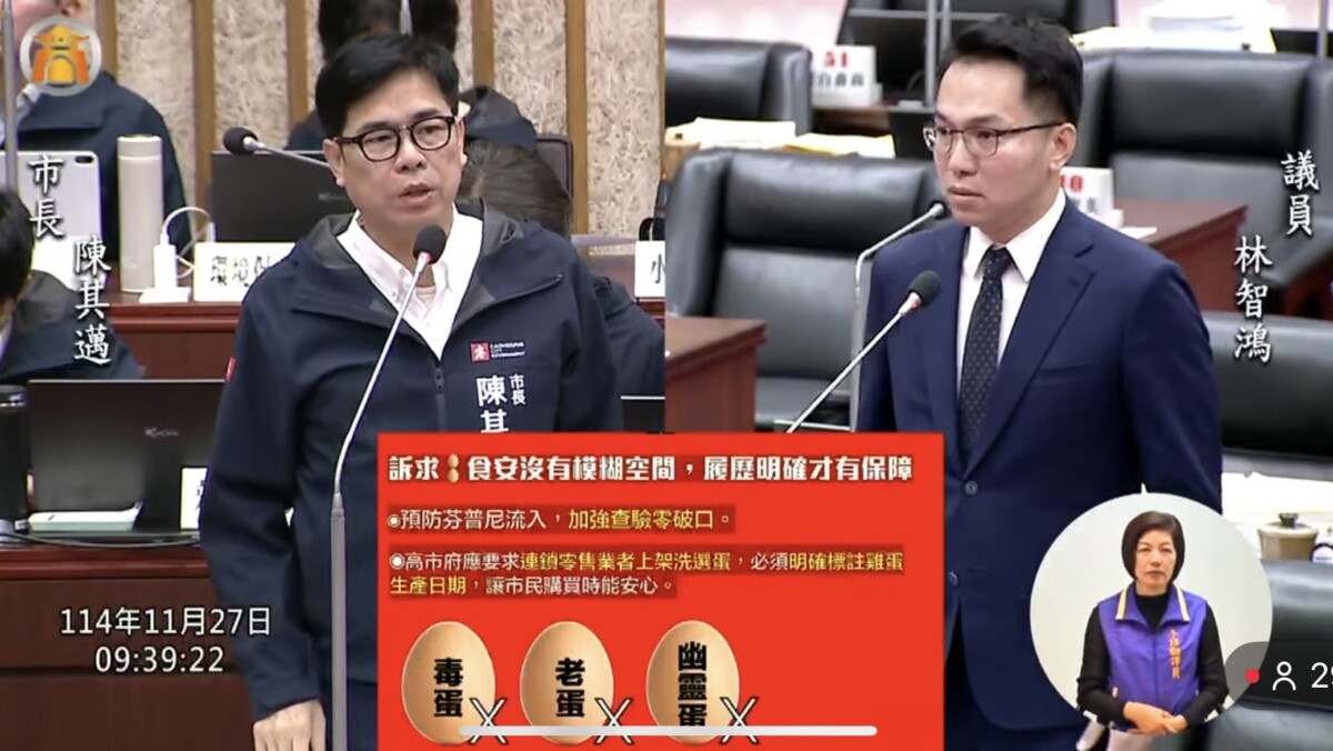 林智鴻促提高蛋品管理機制　要求連鎖通路標示生產日期