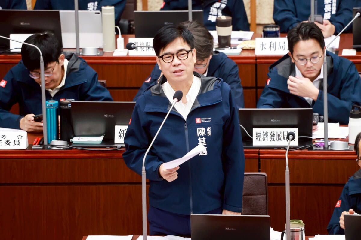 ▲高雄市長陳其邁今(27)日下午於市議會答詢,針對議員關心的各項議題提出回應。