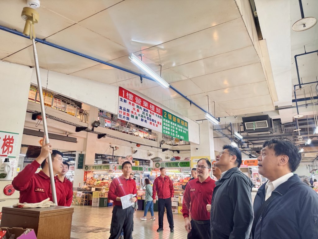 台南動起來!市府聯合稽查公有市場、提升自主防火能力
