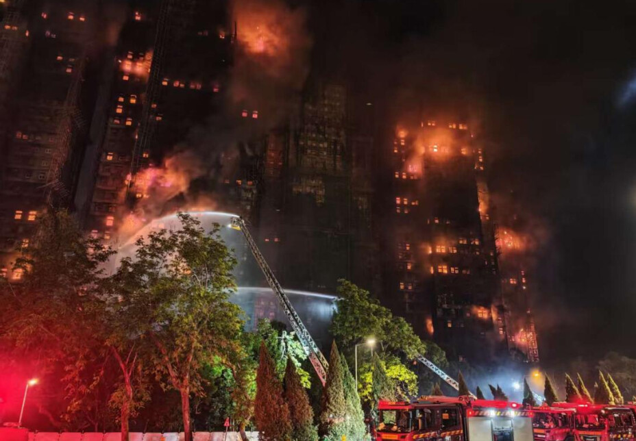 ▲香港大埔宏福苑火災傷亡慘重。
