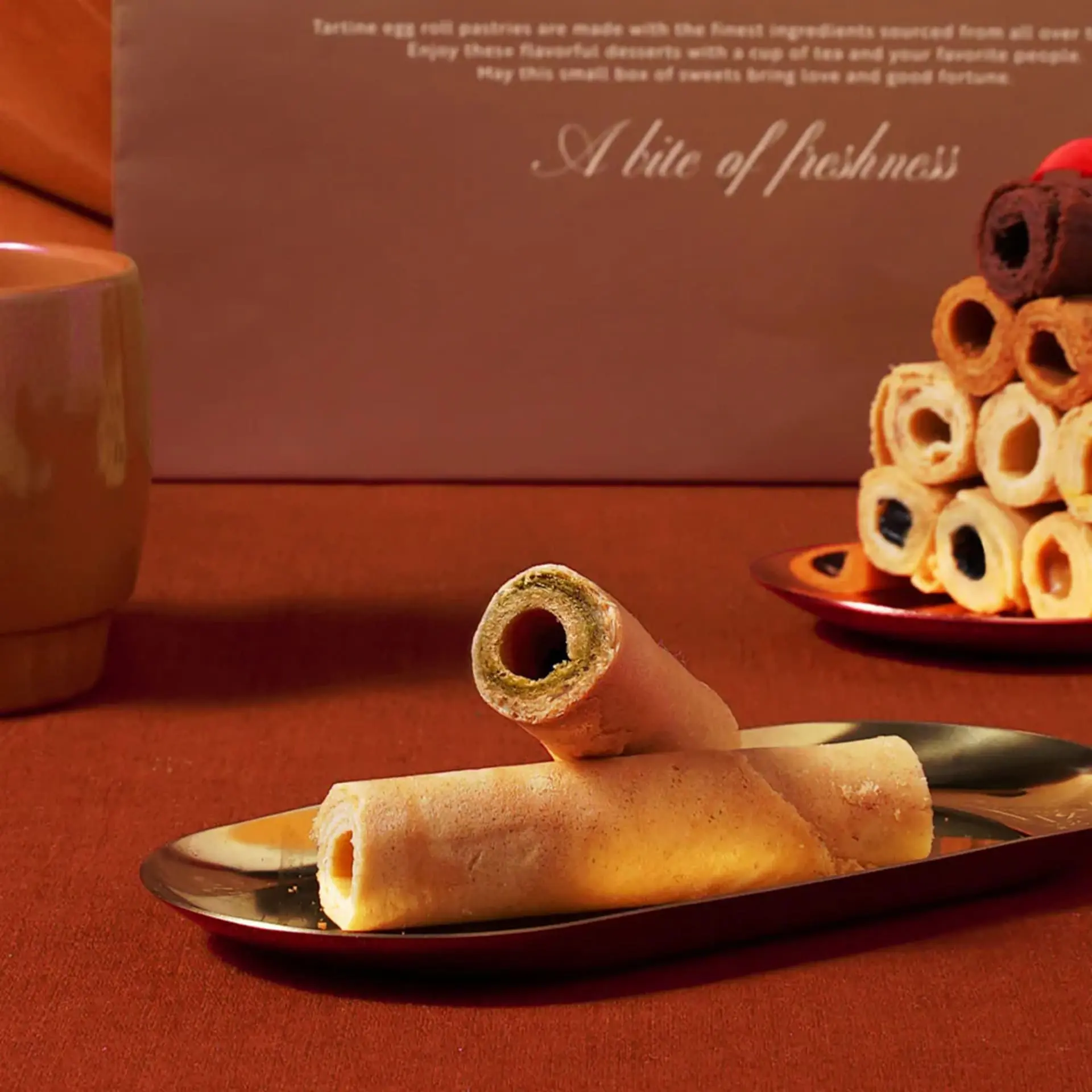 【唐緹】2026春節禮盒 唐緹 西西里開心果蛋捲