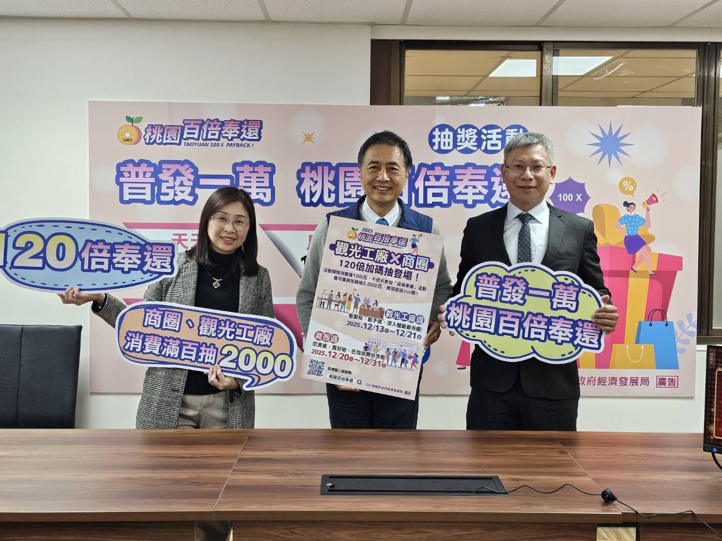 桃園「百倍奉還」第一波中獎名單出爐 12月再加碼升級抽2千元 559361
