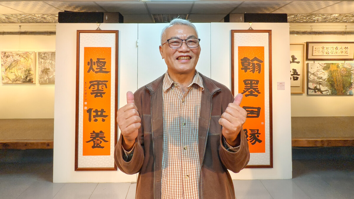▲「墨雲玄雅—陳俊合書畫展」即日起至12月7日在高雄市文化中心一樓「雅軒」展出。（圖/記者黃淑貞攝）