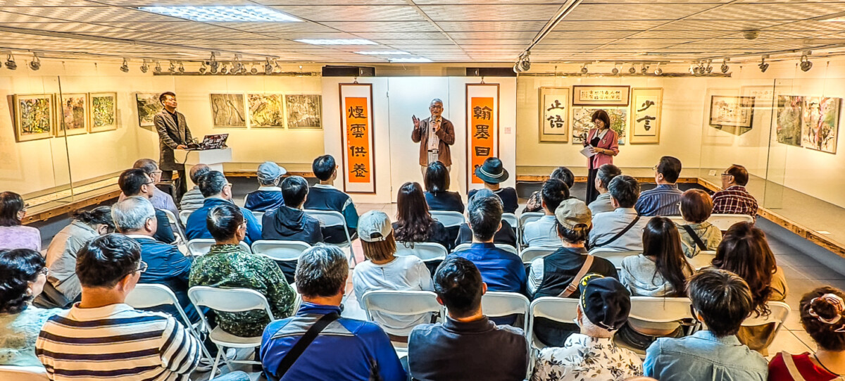 ▲「墨雲玄雅—陳俊合書畫展」即日起至12月7日在高雄市文化中心一樓「雅軒」展出。（圖/記者黃淑貞攝）