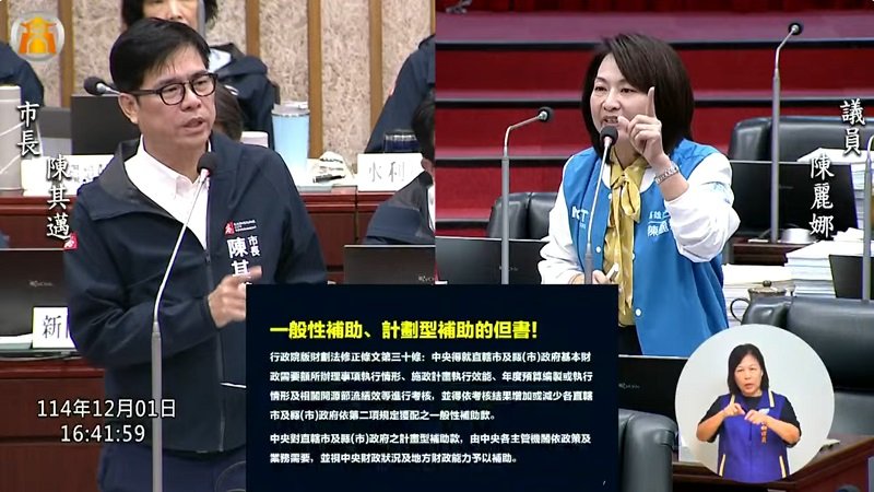 財劃法雙陳激戰!陳麗娜痛批院版說不清數字 陳其邁跳針變臉