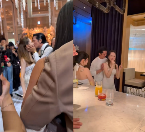 李靚蕾分享邱澤和許瑋甯的婚禮畫面。(圖/翻攝李靚蕾IG)