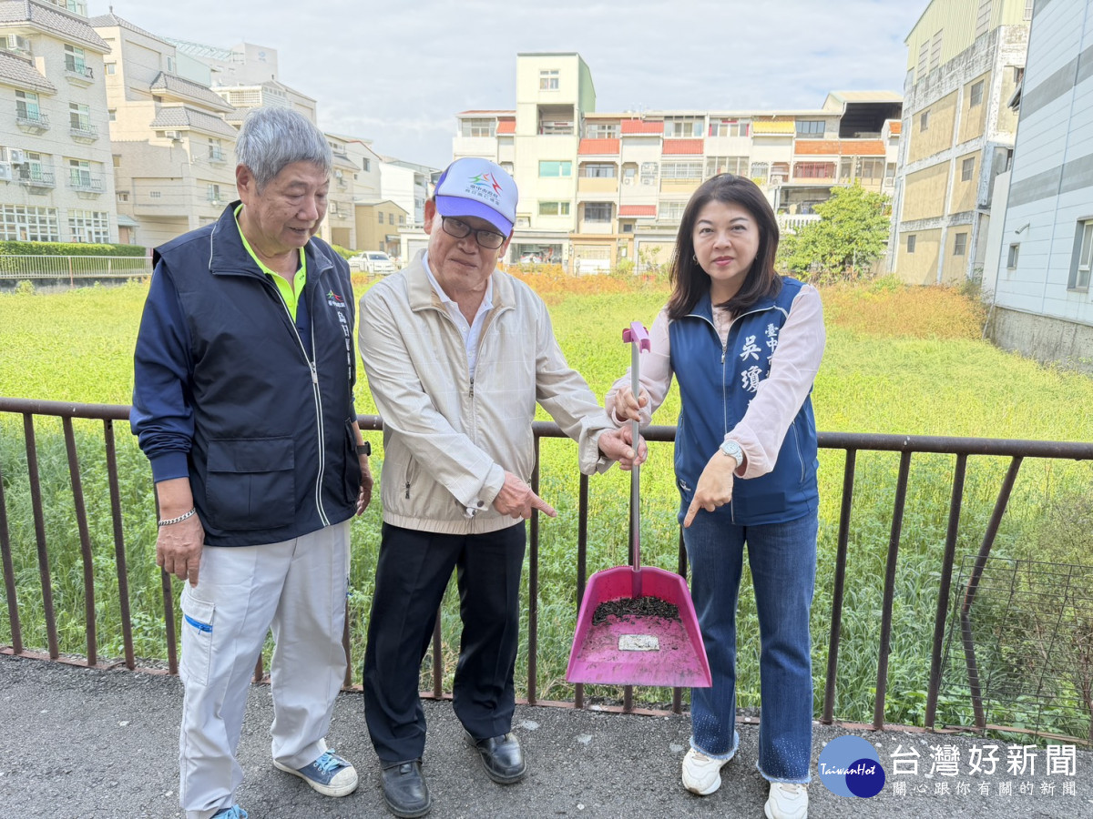 烏日出現大量毛毛蟲侵入住家，引起民眾恐慌，吳瓊華議員邀集相關單位會勘。