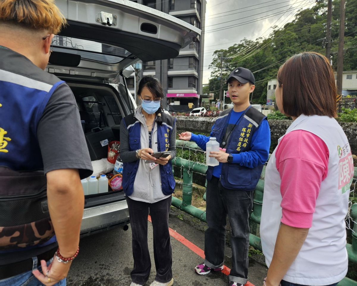 圖／新北市議員陳乃瑜第一時間接獲通報後，立即聯繫環保局，要求啟動全面稽查。（新北市議員陳乃瑜提供）
