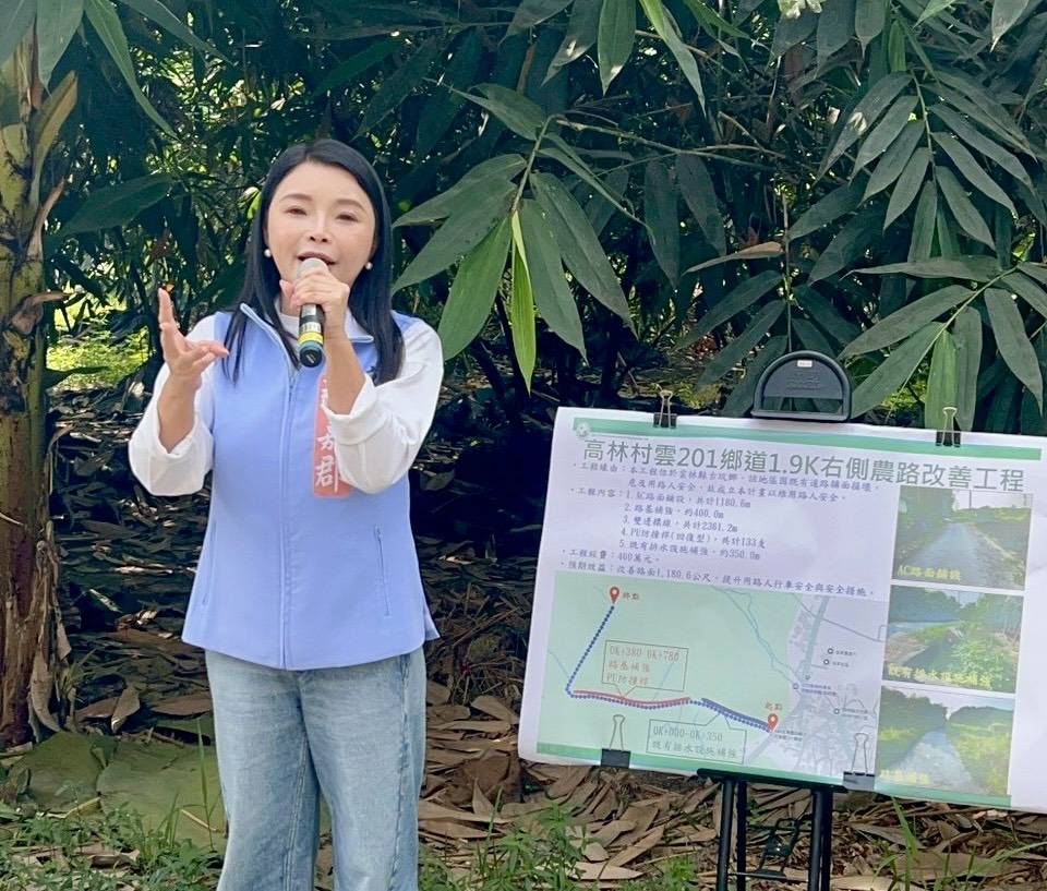▲張嘉郡回應劉建國徵召:盼雲林選舉成為正向君子之爭。(記者劉春生攝)