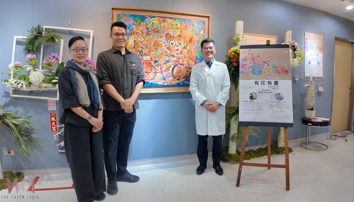 「有花有畫」雙人聯展點亮雲林分院　藝術陪伴民眾走過溫暖歲末