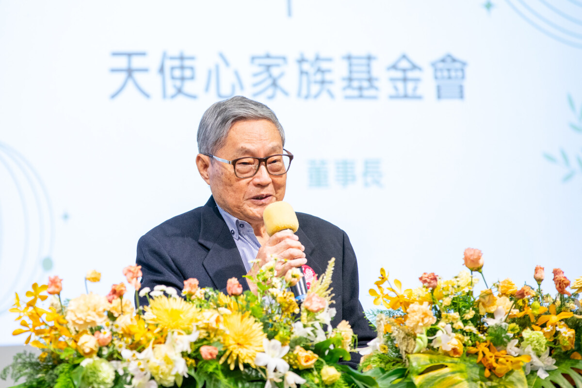 ▲天使心家族社會福利基金會林振國董事長也和園區有緣,他更勉勵三家機構盡力付出點燃更多熱忱。