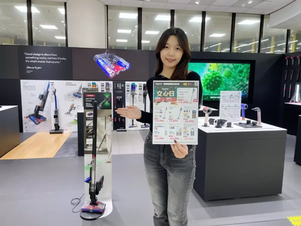 _12月6日至14日推出「燦坤x dyson交心日」驚爆價6折起,燦坤新竹店限定「dyson汪喵同樂會」12月13日萌系登場,熱烈開放報名中