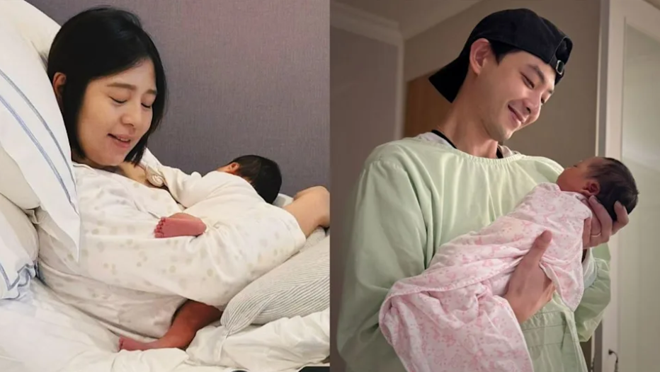 劉品言曝光產房側拍照。(圖/翻攝劉品言、連晨翔臉書)