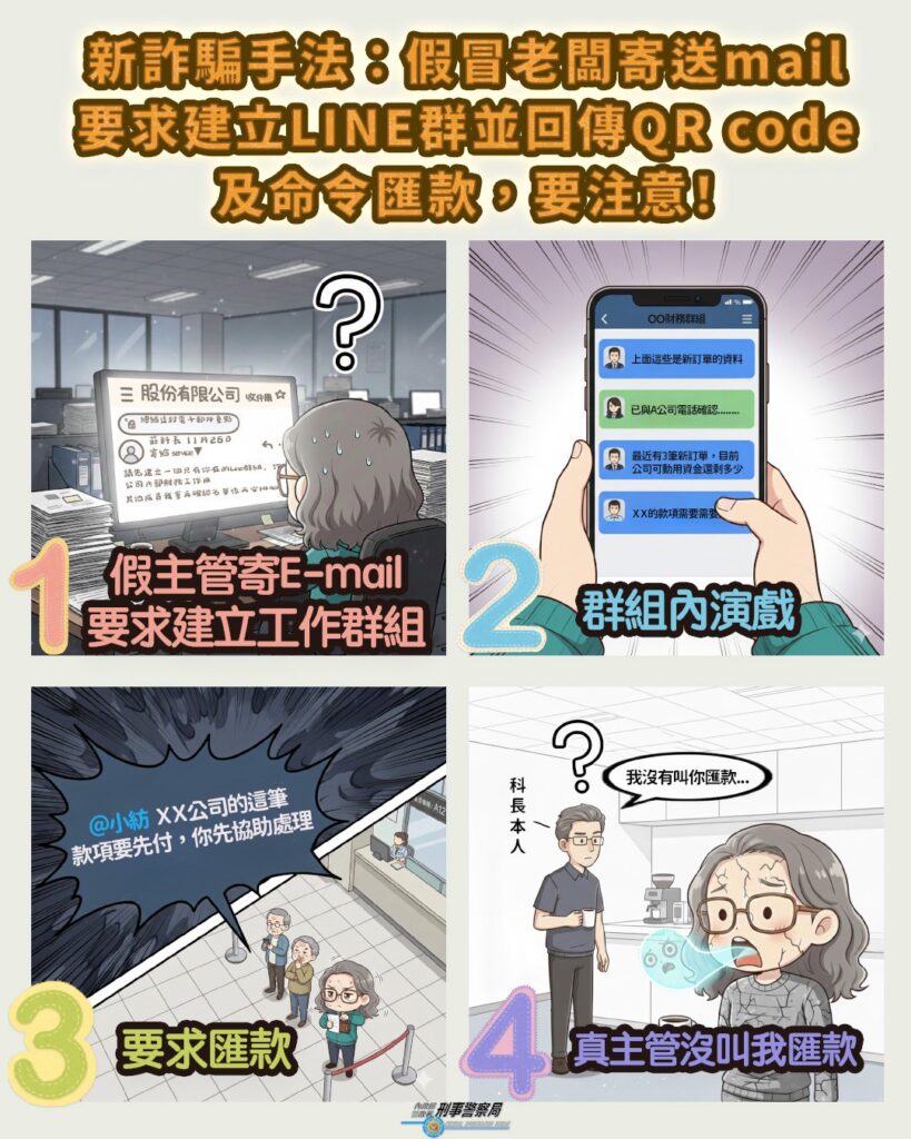 新詐騙手法注意 年關將近詐團蠢動 假老闆電郵騙員工加LINE群要求匯款 36 %E5%AE%A3%E5%B0%8E%E5%9C%96
