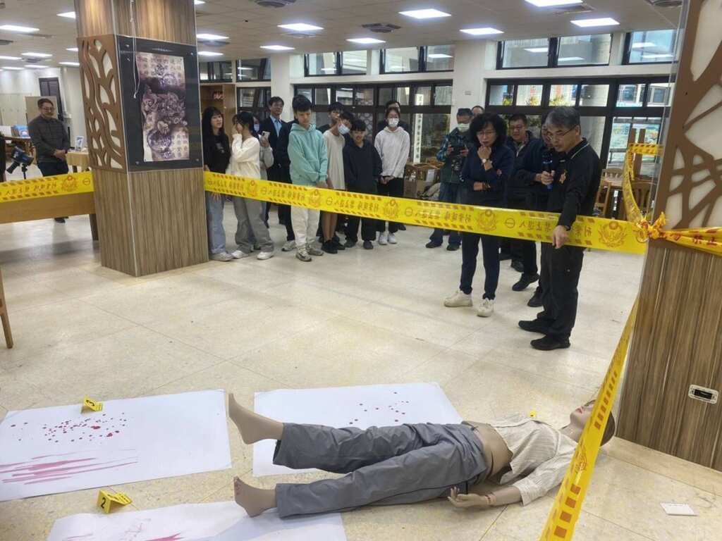 ▲模擬刑案現場。