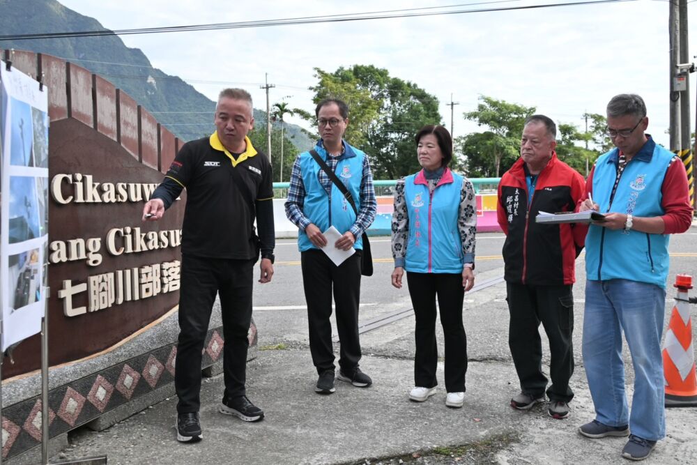 吉安鄉保全戶擬裝防災廣播　游淑貞現勘土石流潛勢溪域 191