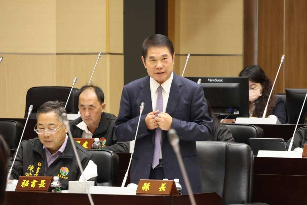 ▲苗栗縣長鍾東錦表示，議會審預算相當嚴實，感謝議會通過預算，讓縣政得以順利推動，縣府各局處也定會依照各自年度計畫把該做的事情做好，讓鄉親得到應有的福利。