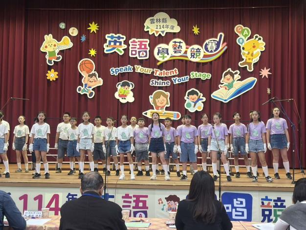 ▲雲林英語學藝競賽展開,展現學生學習能量。(記者劉春生攝)