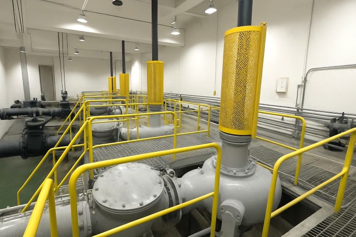 機組全面更新 汐止污水抽水站告別26年舊機! 26 《圖說》汐止5組老舊抽水機更新完成提升抽水效能。〈水利局提供〉