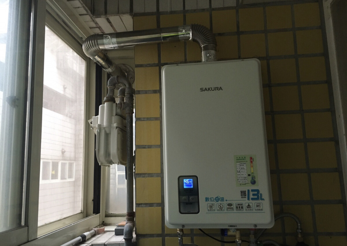 ▲正確安裝熱水器
