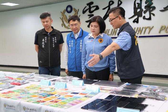 ▲雲林檢警打詐專案全面啟動,查緝量能創新高,件數財損創新低。(記者劉春生攝)