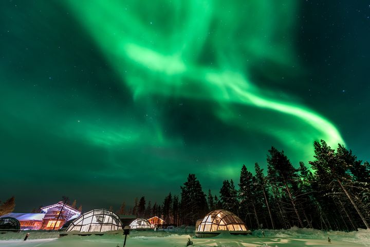 前往北歐住極光玻璃屋舒適追極光。 圖:shutterstock/來源