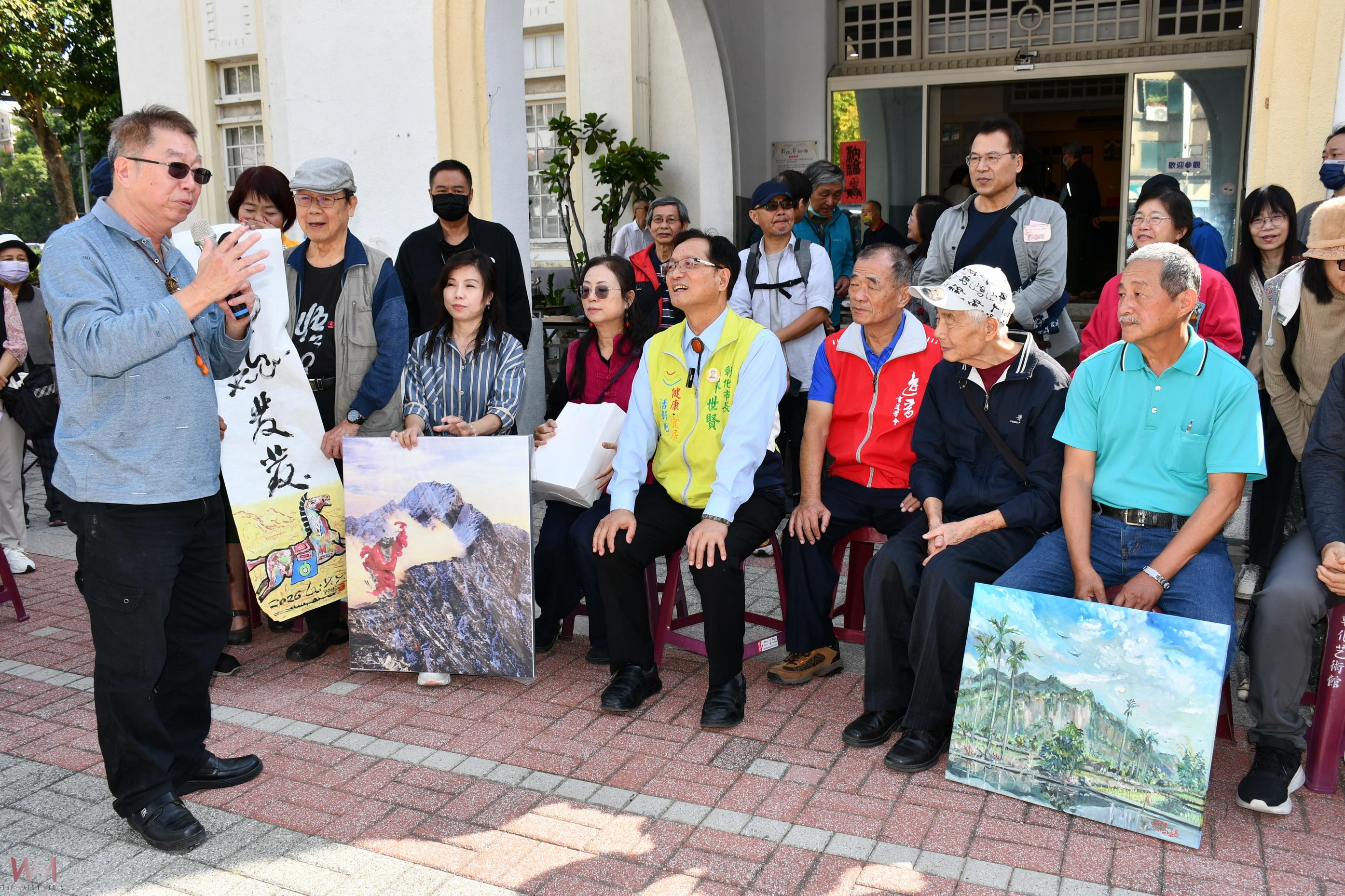 藝術家齊聚彰化藝術館　揮毫力挺林世賢爭取縣長提名 - https://www.watchmedia01.com