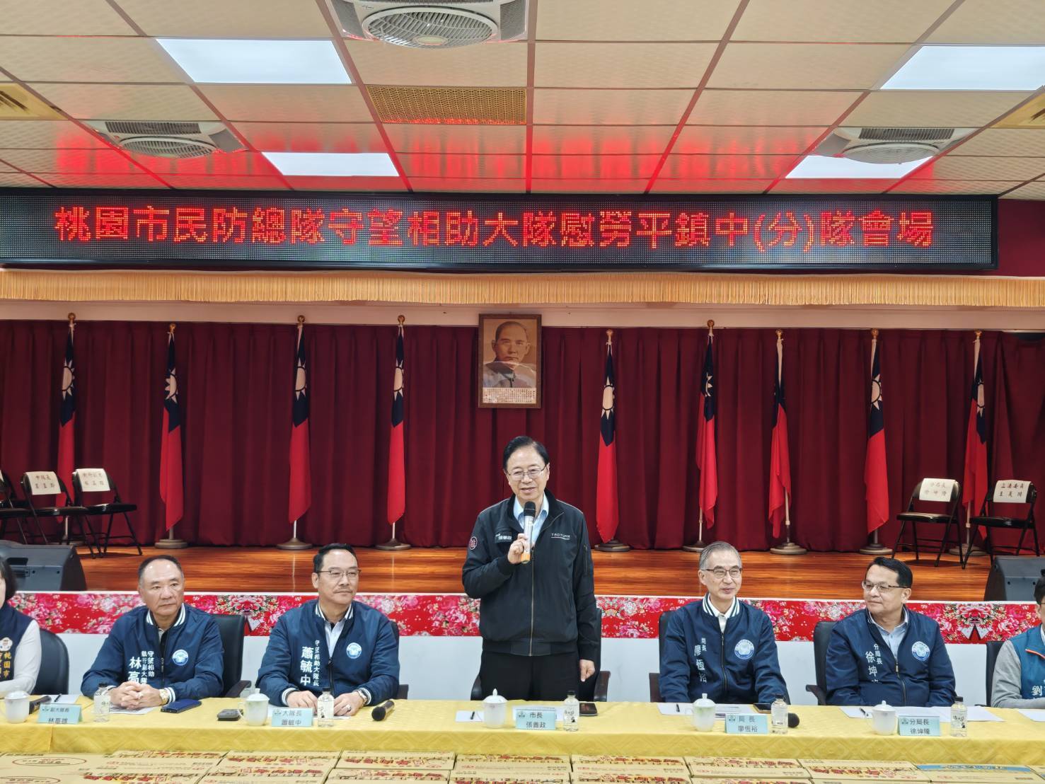 張善政慰勞平鎮守望相助隊 強調警民協力打造社區安全網 773359 0