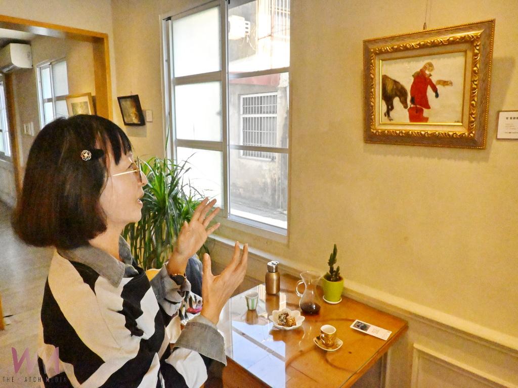「跟隨祢的光」梁淑茹信仰畫展 在社頭六次元咖啡開展