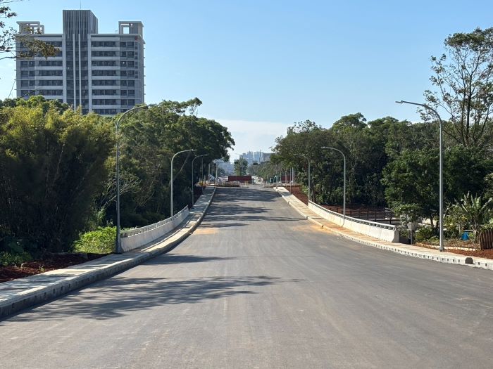 視察A3計畫道路新闢工程 侯:區域發展再推進 28 《圖說》A3計畫道路新闢工程預計明年上半年完工,將可縮短林口往返八里區的行程時間。〈工務局提供〉