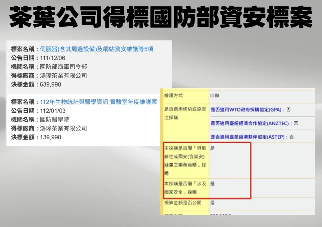 立委王鴻薇、羅智強揭發111年國防部海軍司令部伺服器標案及維護標案讓人不可思議
