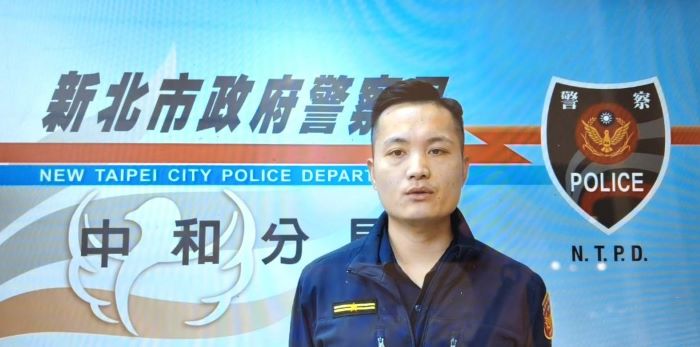 《圖說》秀山所長陳正文說明案由。〈中和分局提供〉