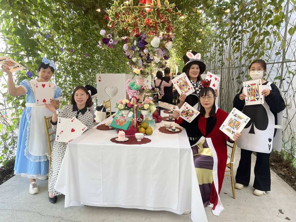 ▲2025高山茶都「中埔御藏」奇幻隧道,咖啡與茶交織的童話感官之旅。